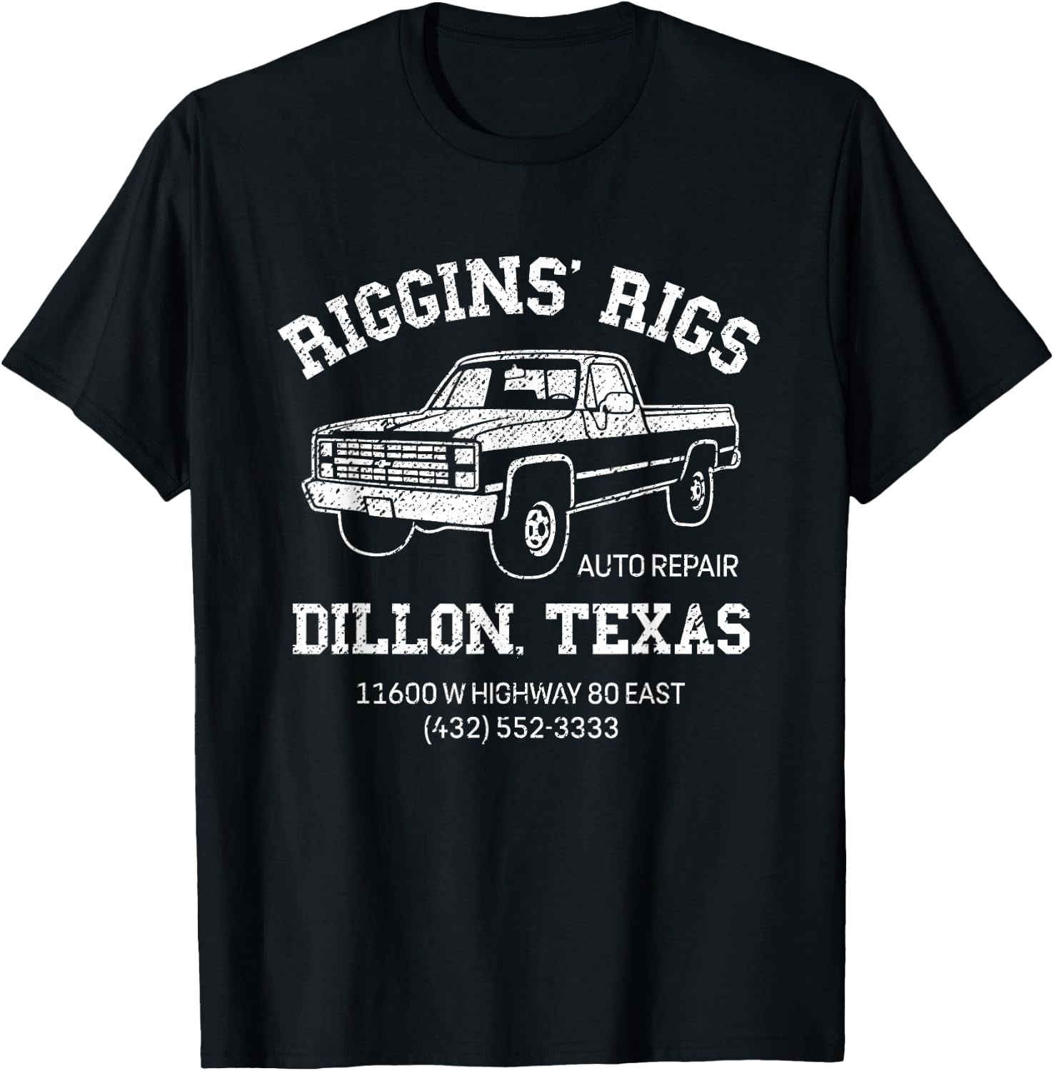 Dillon Texas Football Fan Auto Repair Riggins Rigs T-Shirt - T-Shirt | Black