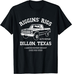 Dillon Texas Football Fan Auto Repair Riggins Rigs T-Shirt - T-Shirt | Black