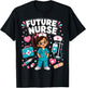 Future Nurse Cute Girl Medical Career Gifts for Girls Kids T-Shirt - T-Shirt | Black