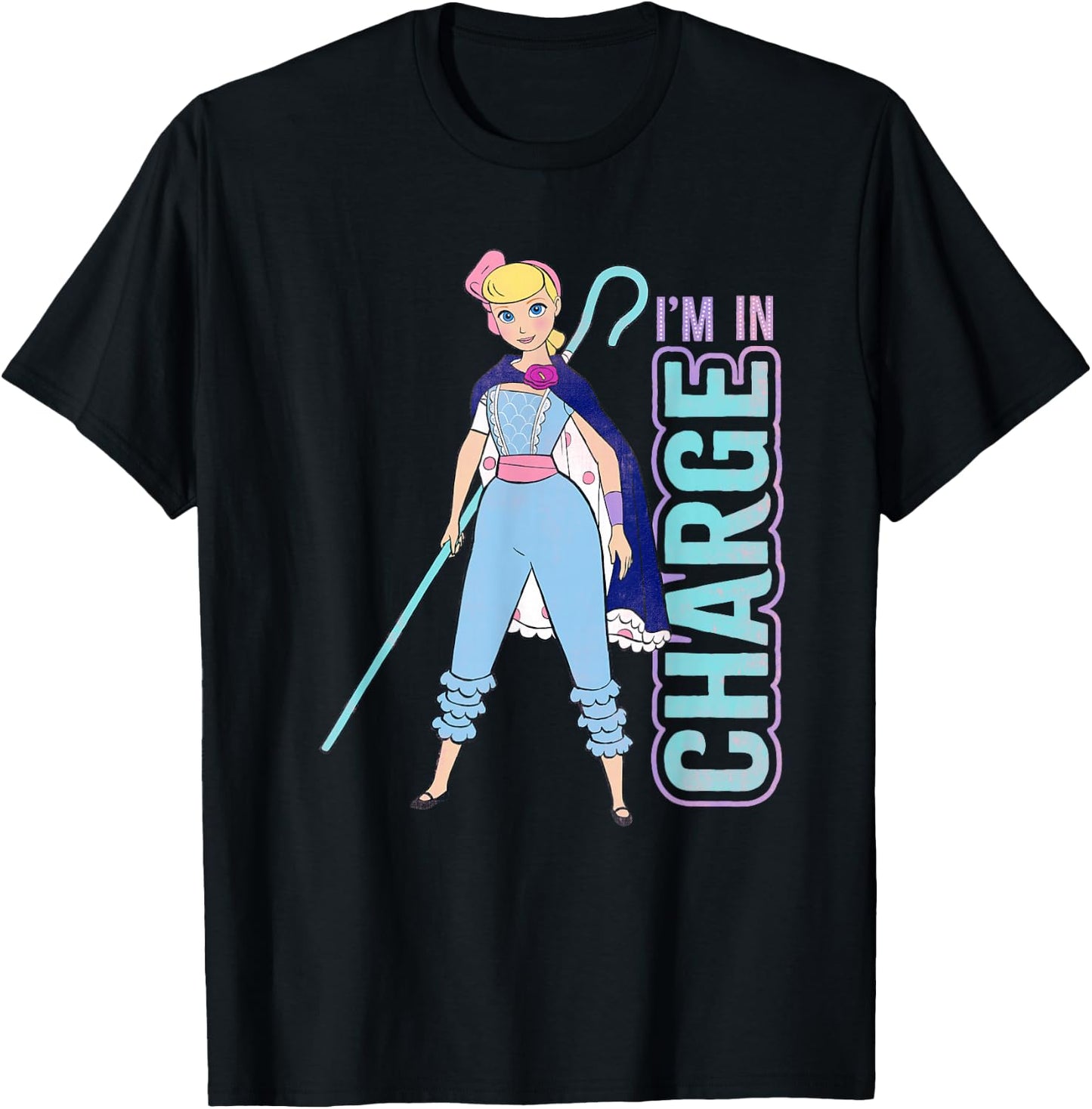 Disney Pixar Toy Story 4 Bo Peep I'm in Charge T-Shirt - T-Shirt | Black