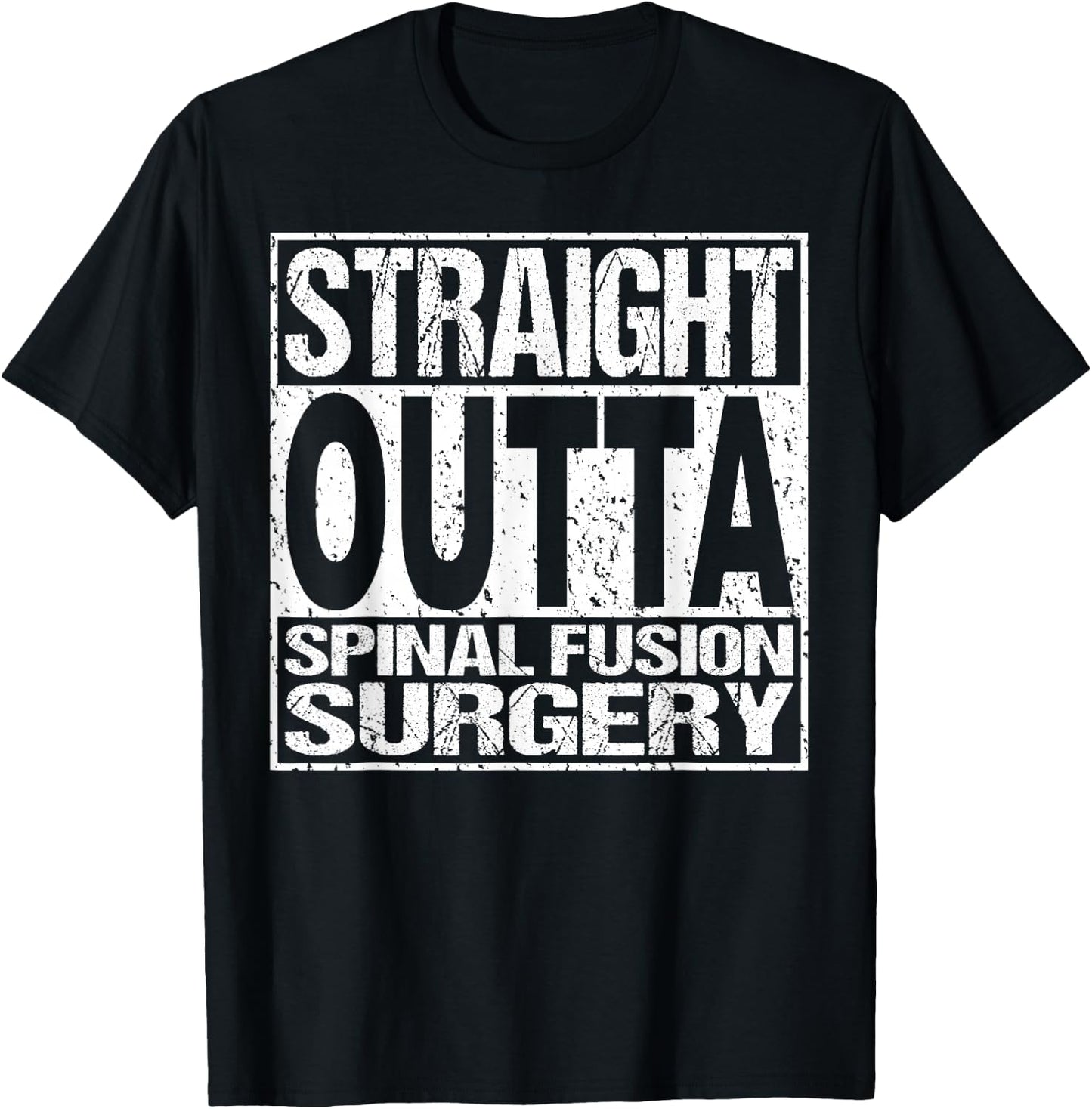 Spinal Fusion Surgery Lumbar Spine Back Recovery Gift T-Shirt - T-Shirt | Black