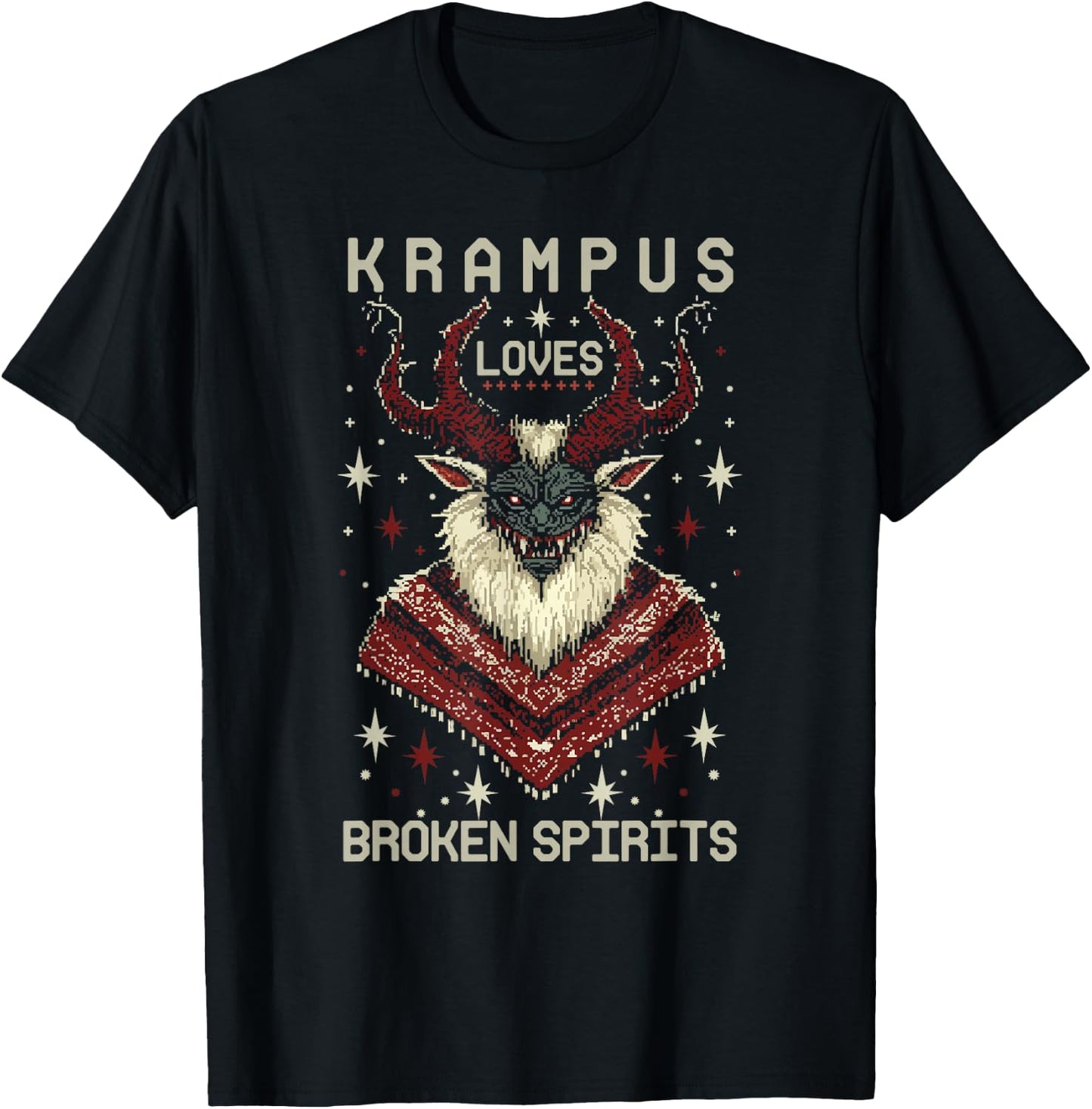 Krampusnacht Christmas Monster Krampus Lover Festive Horror T-Shirt - T-Shirt | Black