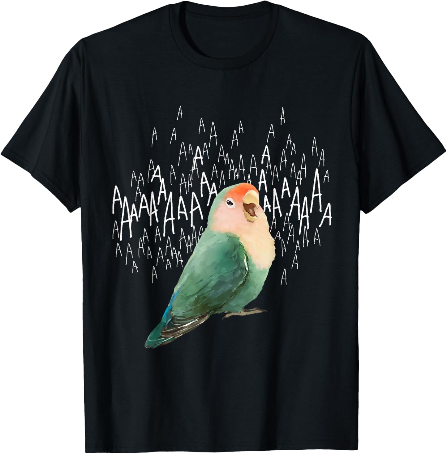 Screaming Lovebird (Dutch Blue) T-Shirt - T-Shirt | Black