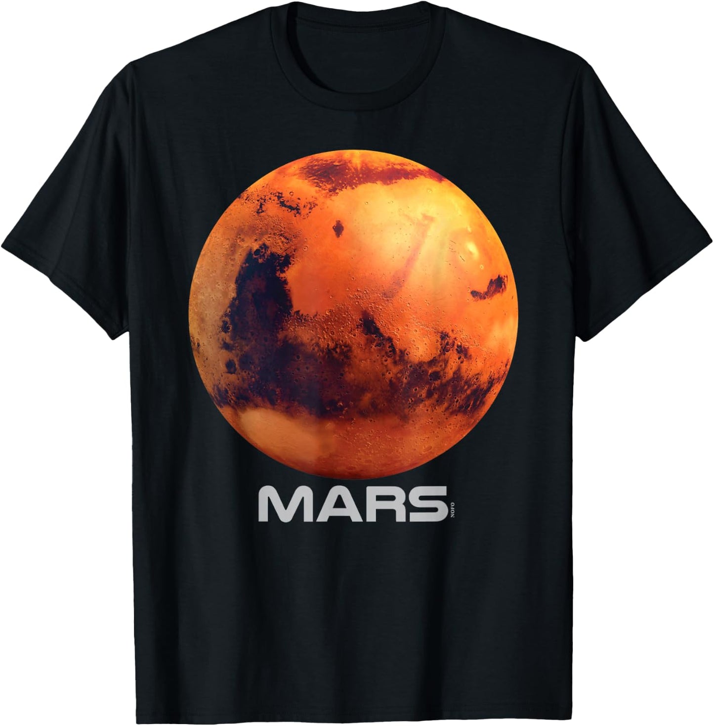 Mars Shirt, Solar System Planet T-Shirt - T-Shirt | Black