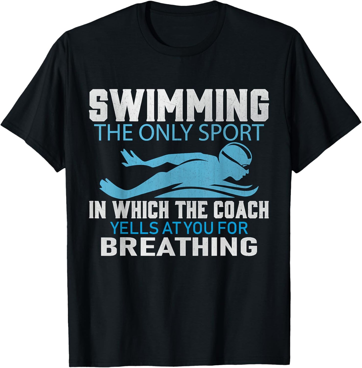 Swimming Pool Water Sport - Swim Sports Coach T-Shirt - T-Shirt | Black