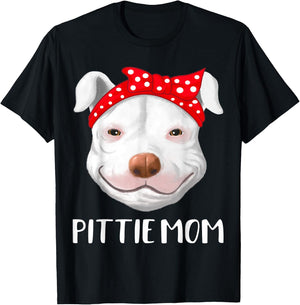 Pitbull Dog Lovers Pittie Mom Mothers Day Pit Bull T-Shirt - T-Shirt | Black