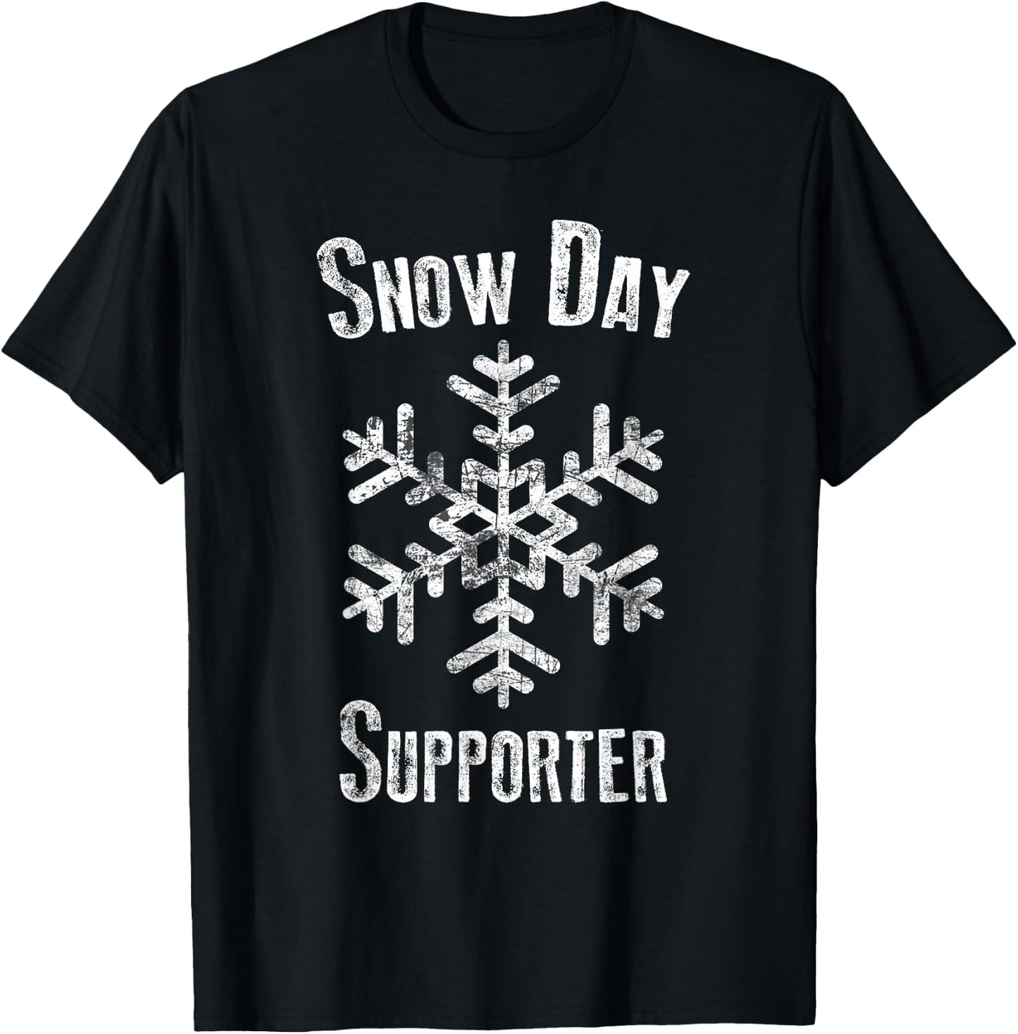Snow day supporter T-Shirt - T-Shirt | Black