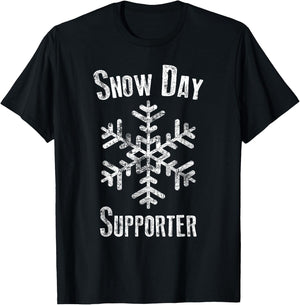 Snow day supporter T-Shirt - T-Shirt | Black