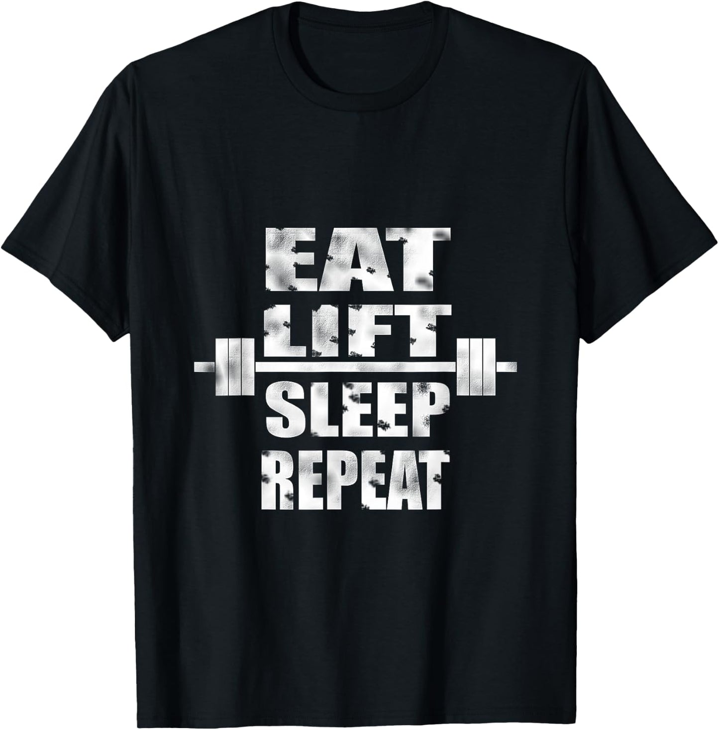 Eat Lift Sleep Repeat T-Shirt - T-Shirt | Black