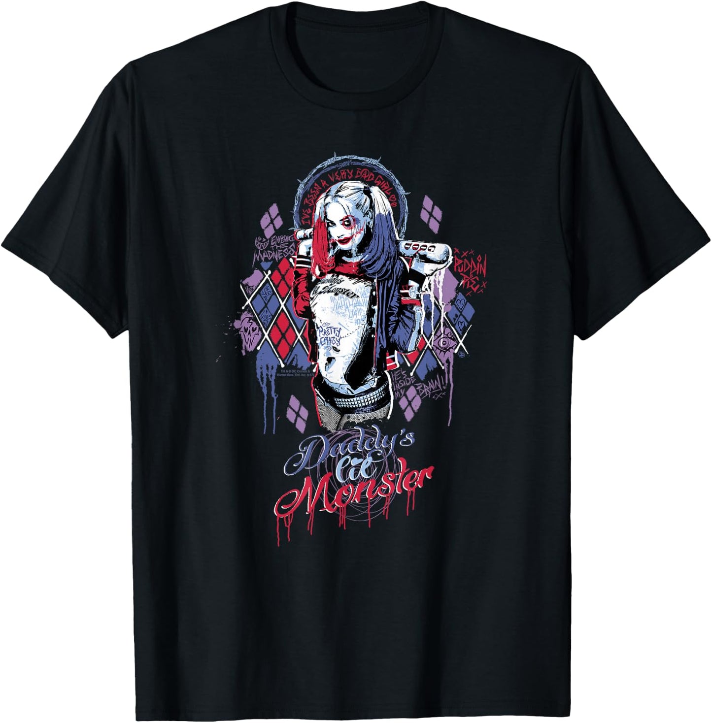 Suicide Squad Harley Quinn Bad Girl T-Shirt - T-Shirt | Black