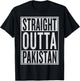 Straight Outta Pakistan Funny Travler Gift T-Shirt - T-Shirt | Black