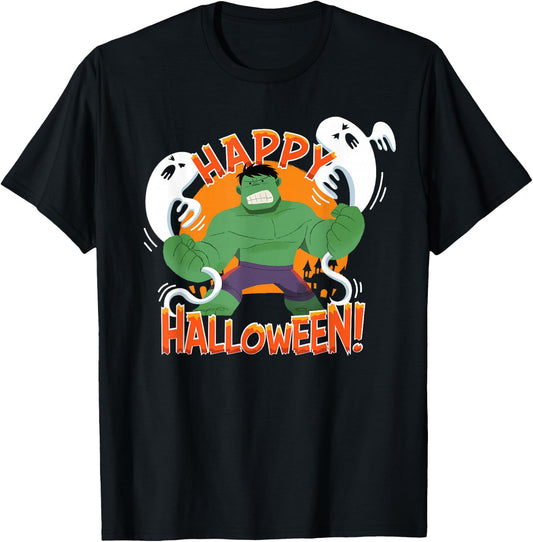 Marvel Hulk Happy Halloween T-Shirt - T-Shirt | Black