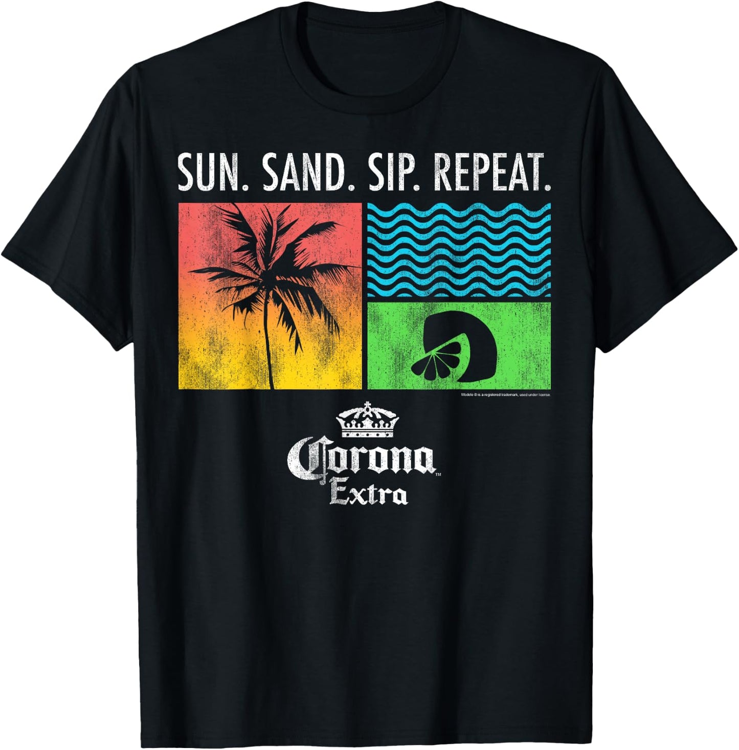 Officially Licensed Corona Merchandise Custom T-Shirt - T-Shirt | Black