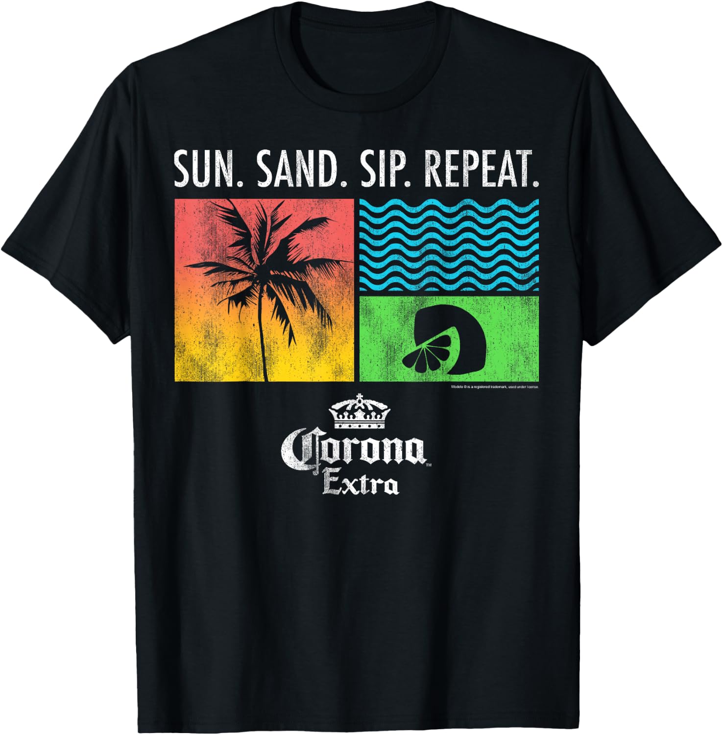 Officially Licensed Corona Merchandise Custom T-Shirt - T-Shirt | Black