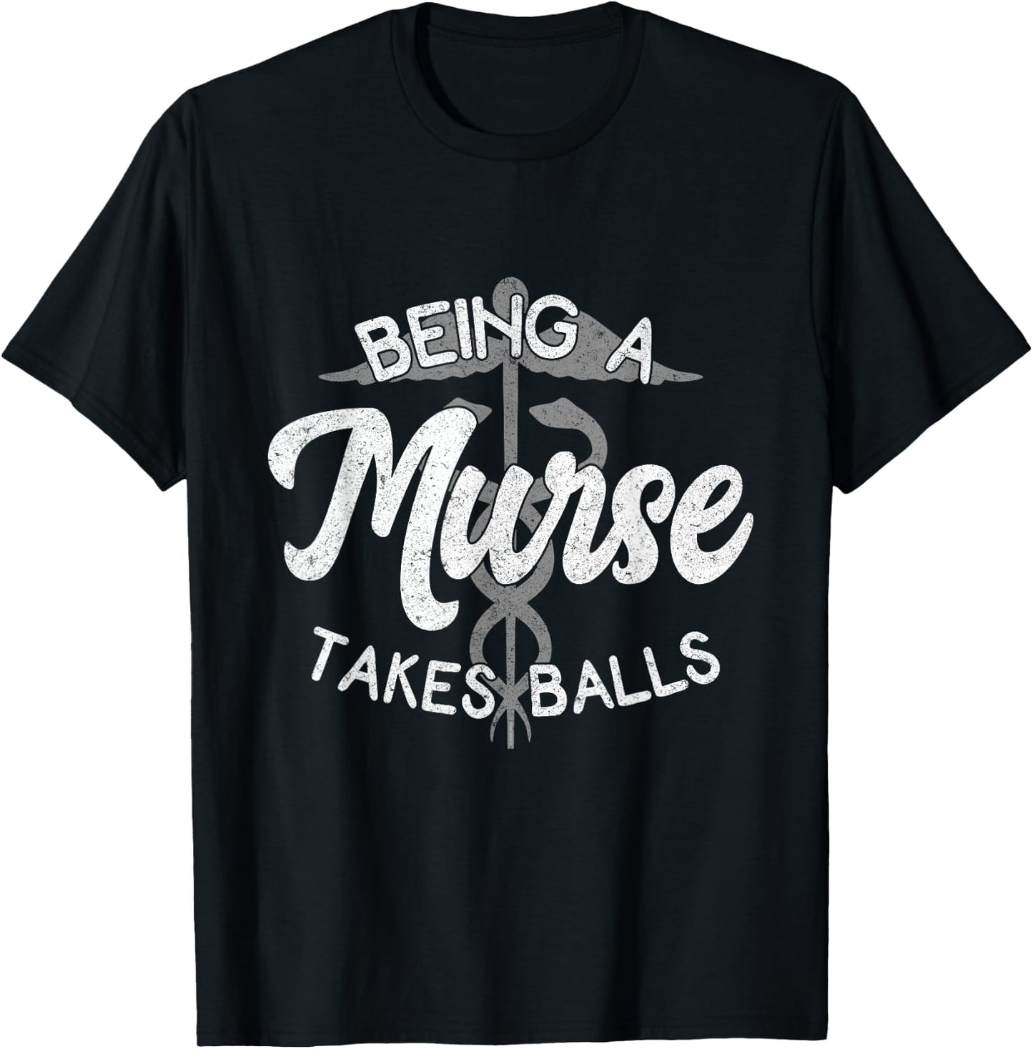 Funny Nursing Male Nurse Murse RN Graduation Week Gift T-Shirt - T-Shirt | Black