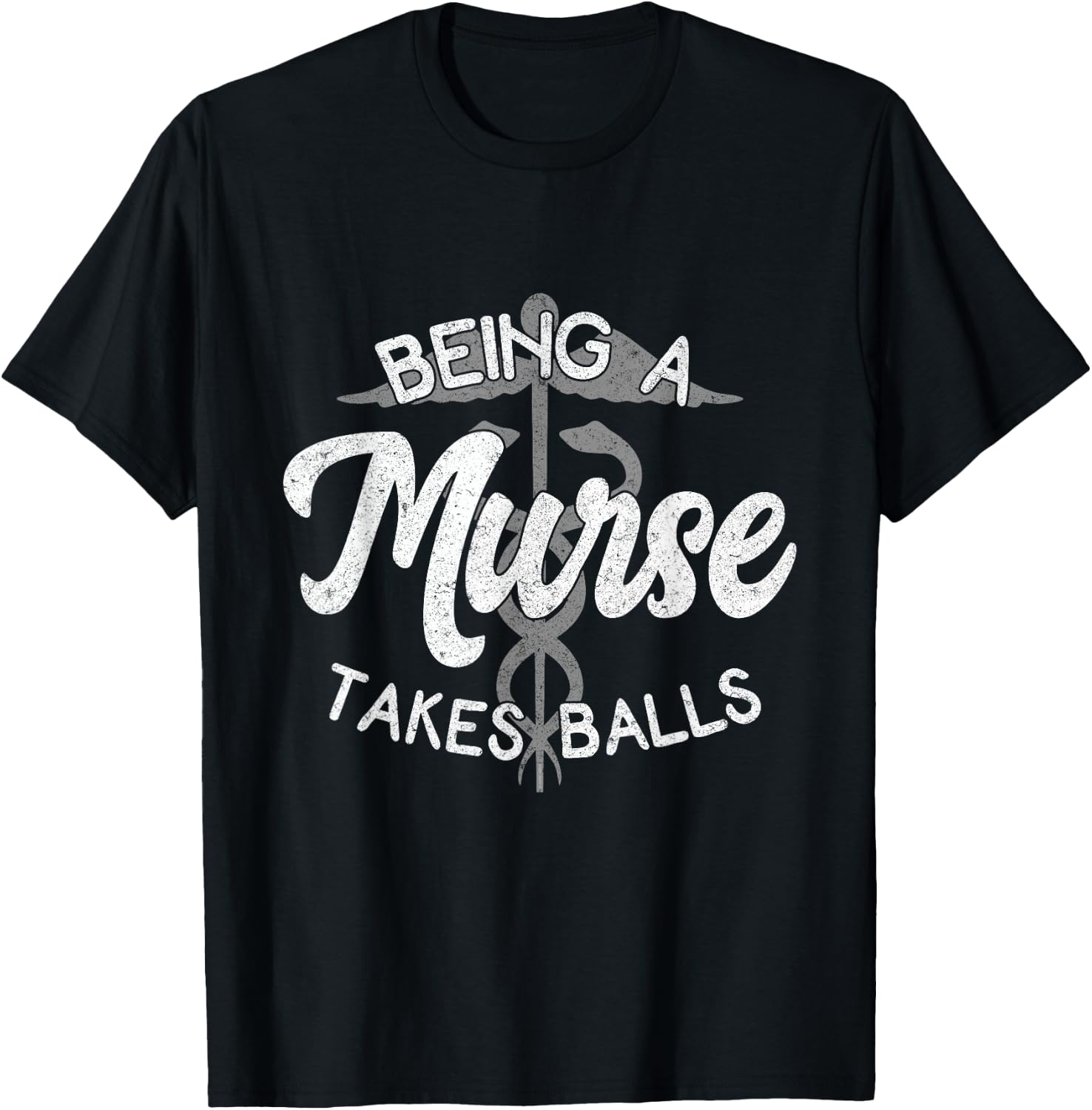 Funny Nursing Male Nurse Murse RN Graduation Week Gift T-Shirt - T-Shirt | Black