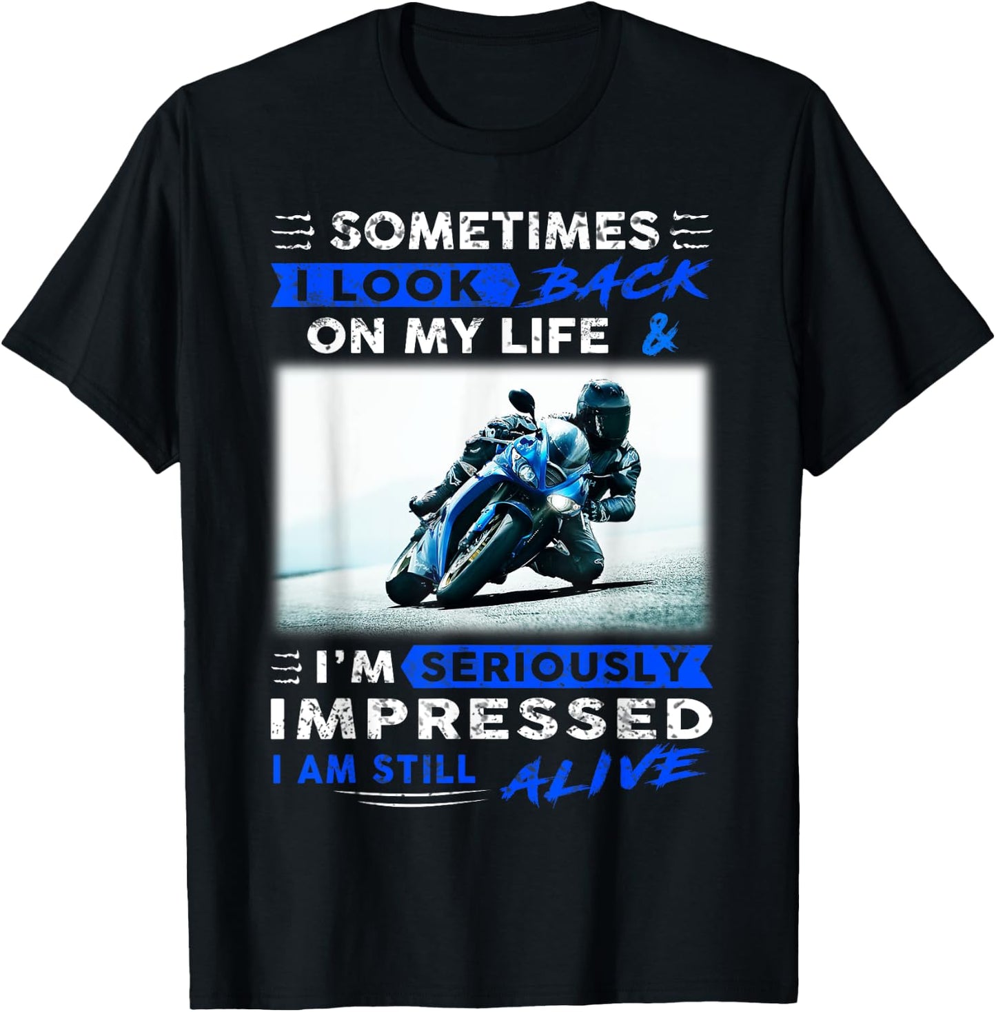 Sometimes I look back on my life I'm seriously impressed T-Shirt - T-Shirt | Black