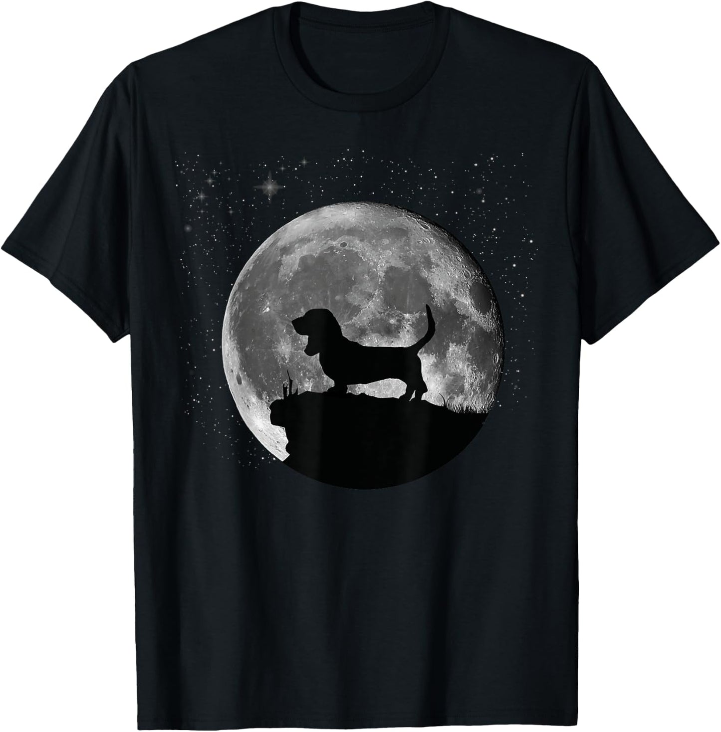 Basset Hound Dog Women Kids T-Shirt - T-Shirt | Black