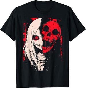 Horror Anime Manga | Japan Japanese Creepy Kawaii Goth T-Shirt - T-Shirt | Black
