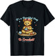 Cute Vintage Bear Crochet Hobby Crafting Storybook Graphic T-Shirt - T-Shirt | Black
