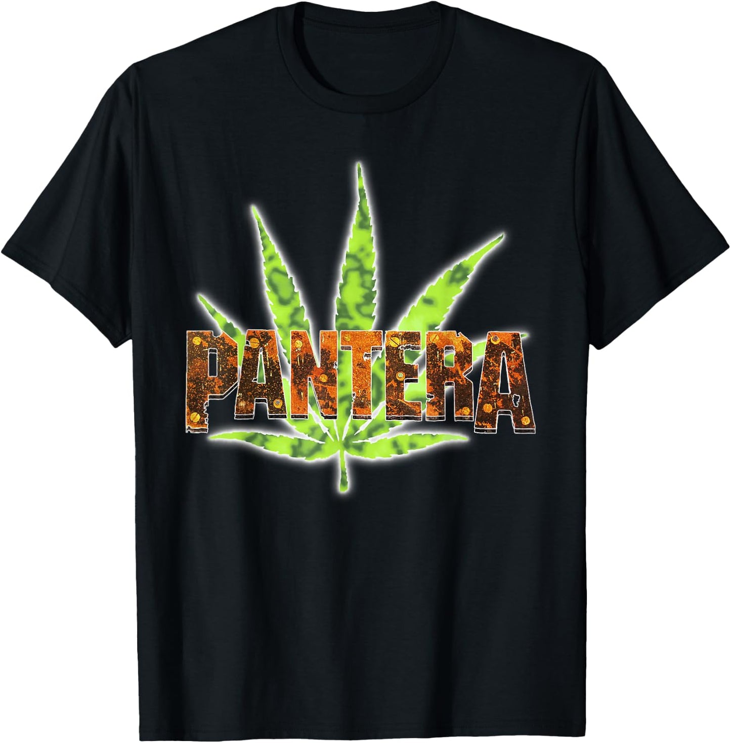 Pantera Official Vintage Leaf Logo Small T-Shirt - T-Shirt | Black