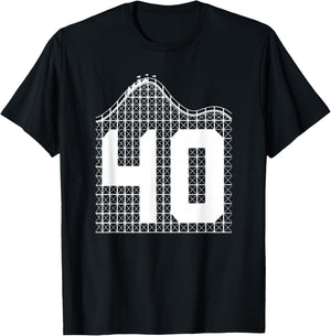 40th Birthday Roller Coaster Turning 40 T-Shirt - T-Shirt | Black