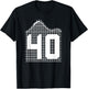 40th Birthday Roller Coaster Turning 40 T-Shirt - T-Shirt | Black