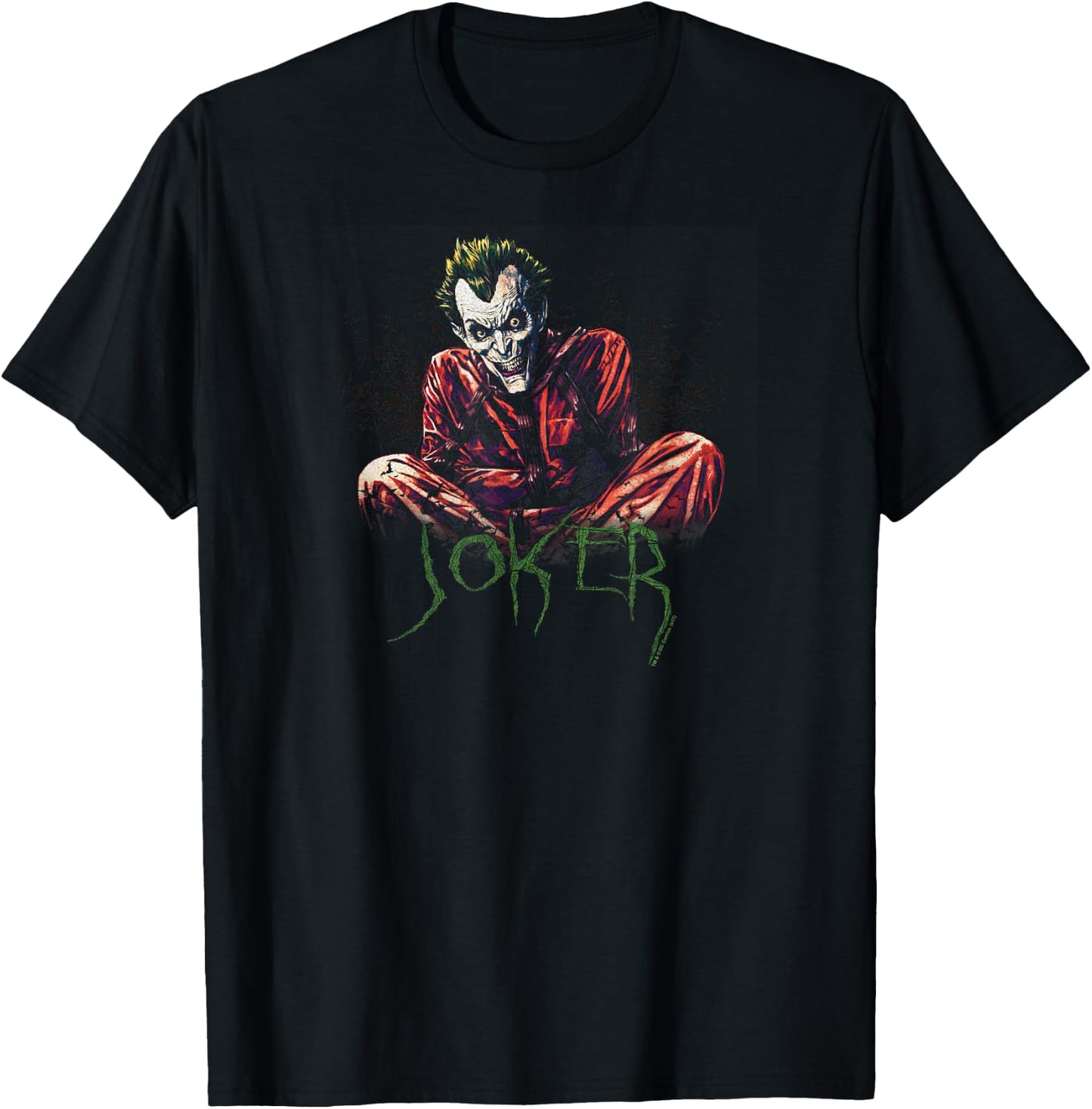 Batman the Joker Straight Jacket T-Shirt - T-Shirt | Black