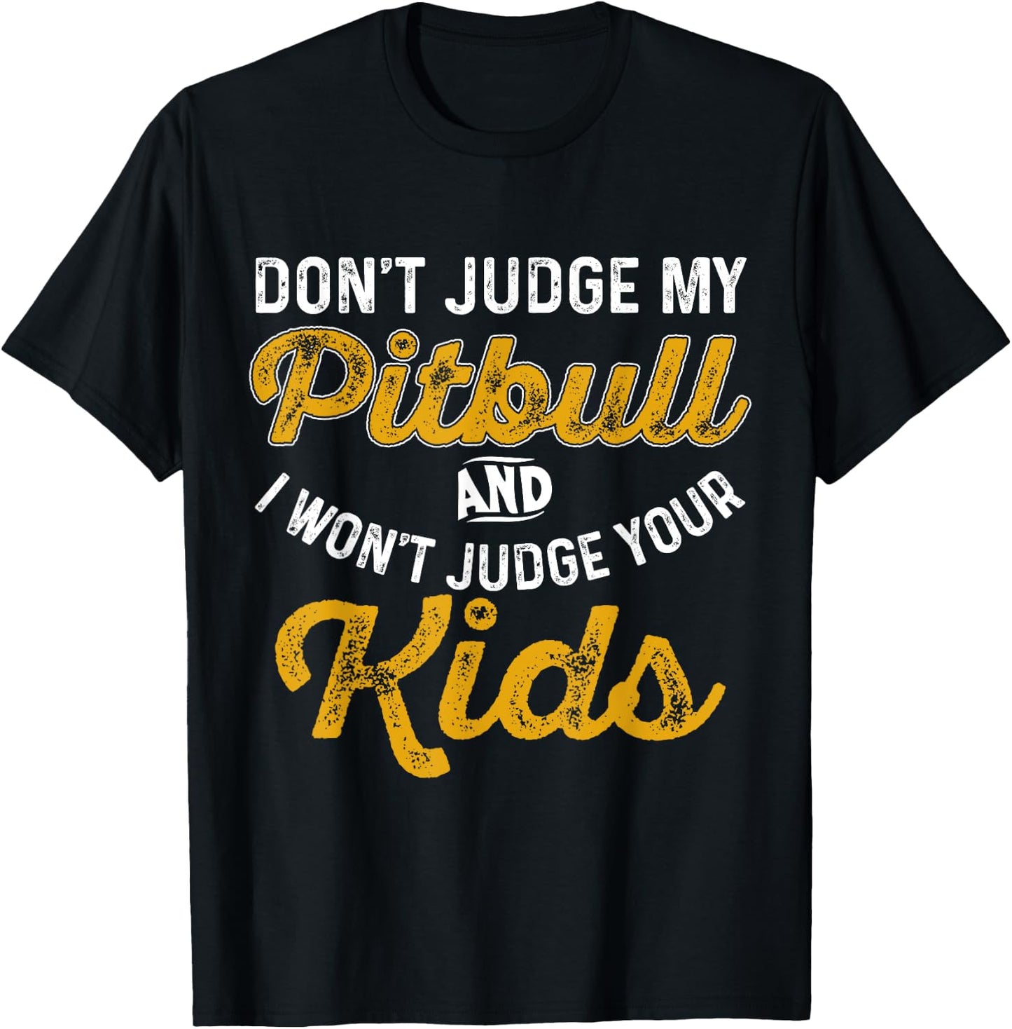 Shirt for Pitbull Parents and Dog Moms and Dads Women Girls Kids T-Shirt - T-Shirt | Black