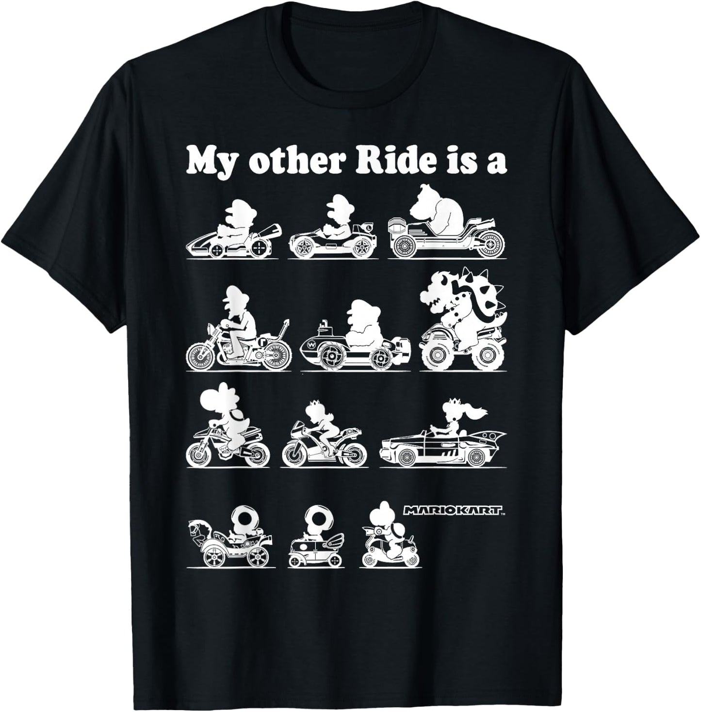 Nintendo Mario Kart My Other Ride Graphic T-Shirt - T-Shirt | Black