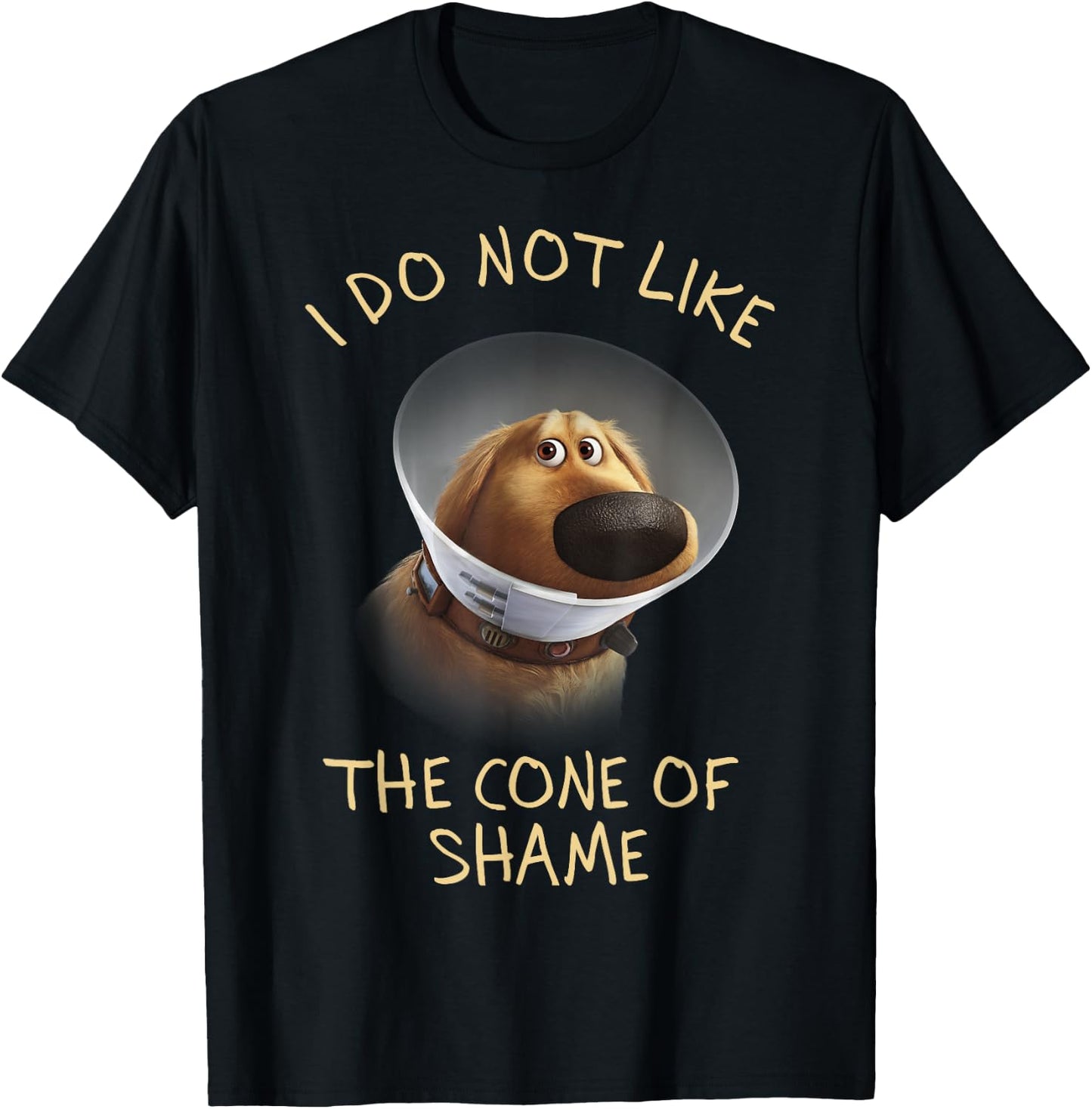 Disney Pixar Up Dug Cone Of Shame T-Shirt - T-Shirt | Black
