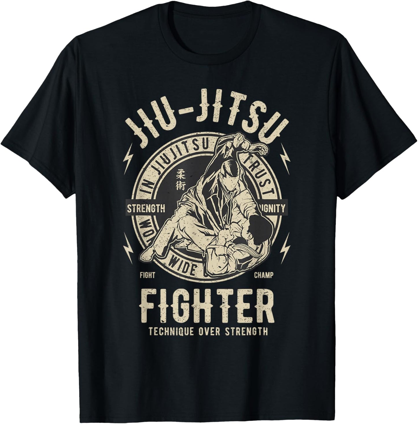 JIU Jitsu Shirt BJJ T Shirt Brazilian Jiu Jitsu T-Shirt - T-Shirt | Black