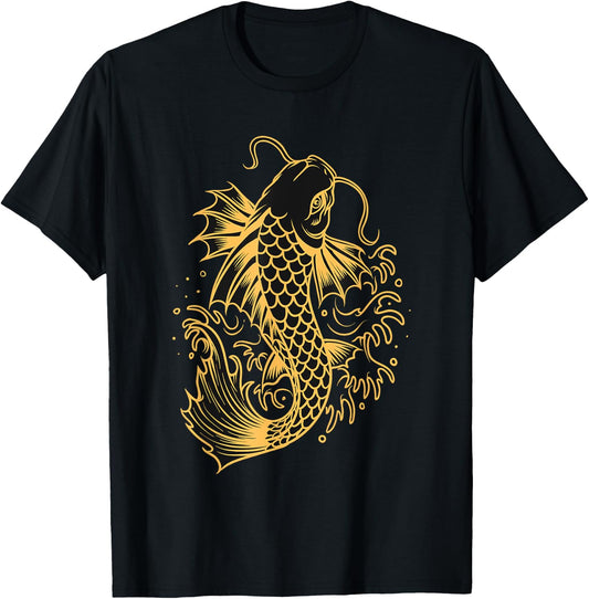 Koi Fish Japanese Asian Carp T-Shirt - T-Shirt | Black