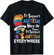 Retro I'll Support Autism Here Hat Puzzles Autism Awareness T-Shirt - T-Shirt | Black
