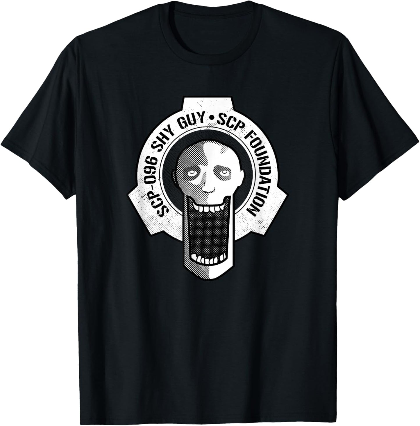 SCP-096 Shy Guy SCP Foundation T-Shirt - T-Shirt | Black