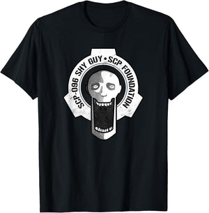 SCP-096 Shy Guy SCP Foundation T-Shirt - T-Shirt | Black
