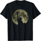 Statue of Liberty Silhouette Moon National Pride USA T-Shirt - T-Shirt | Black