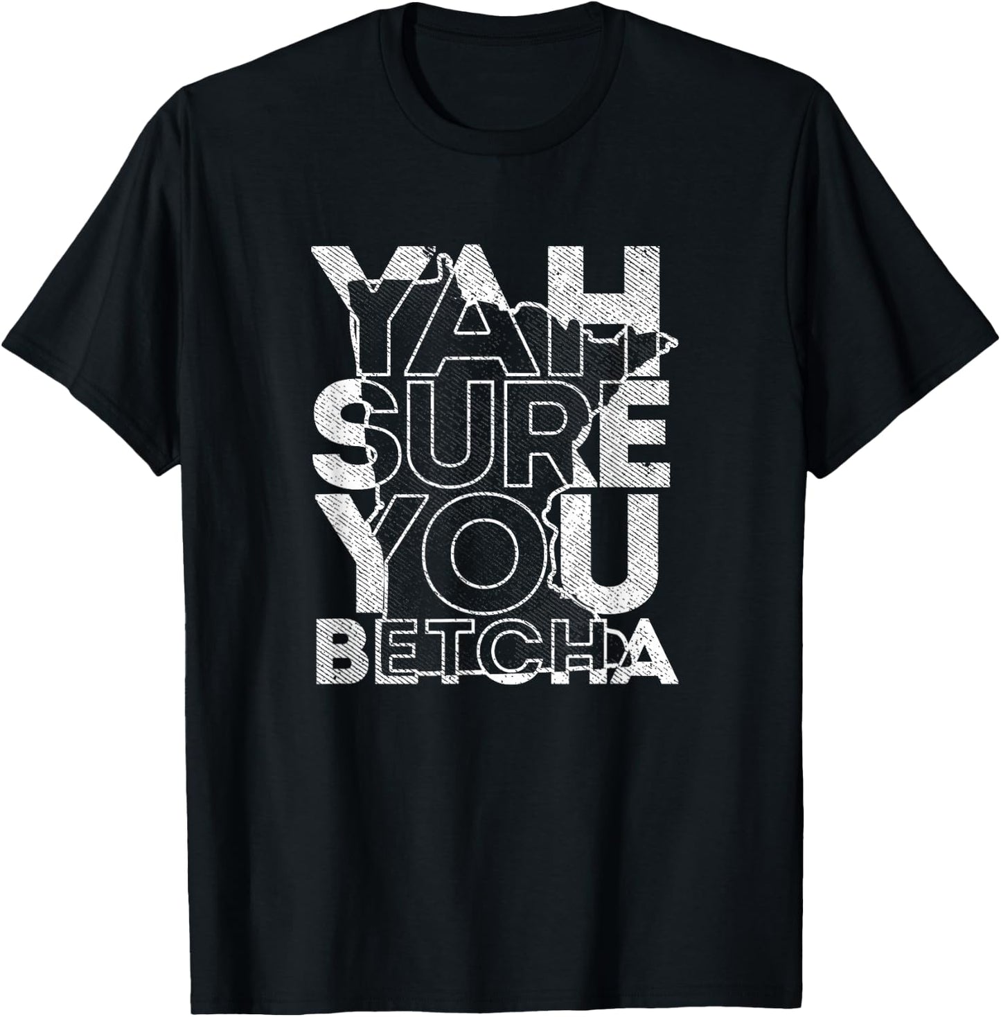 Vintage Minnesota yah sure you betcha native slang T-Shirt - T-Shirt | Black