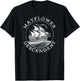 Mayflower Descendant in Distressed T-Shirt - T-Shirt | Black