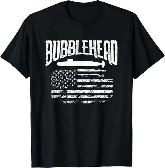 Bubblehead Submarine Veteran T Shirt - Gift Submariner T-Shirt - T-Shirt | Black