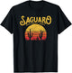 Vintage Saguaro National Park - Retro Cactus & Sun T-Shirt - T-Shirt | Black