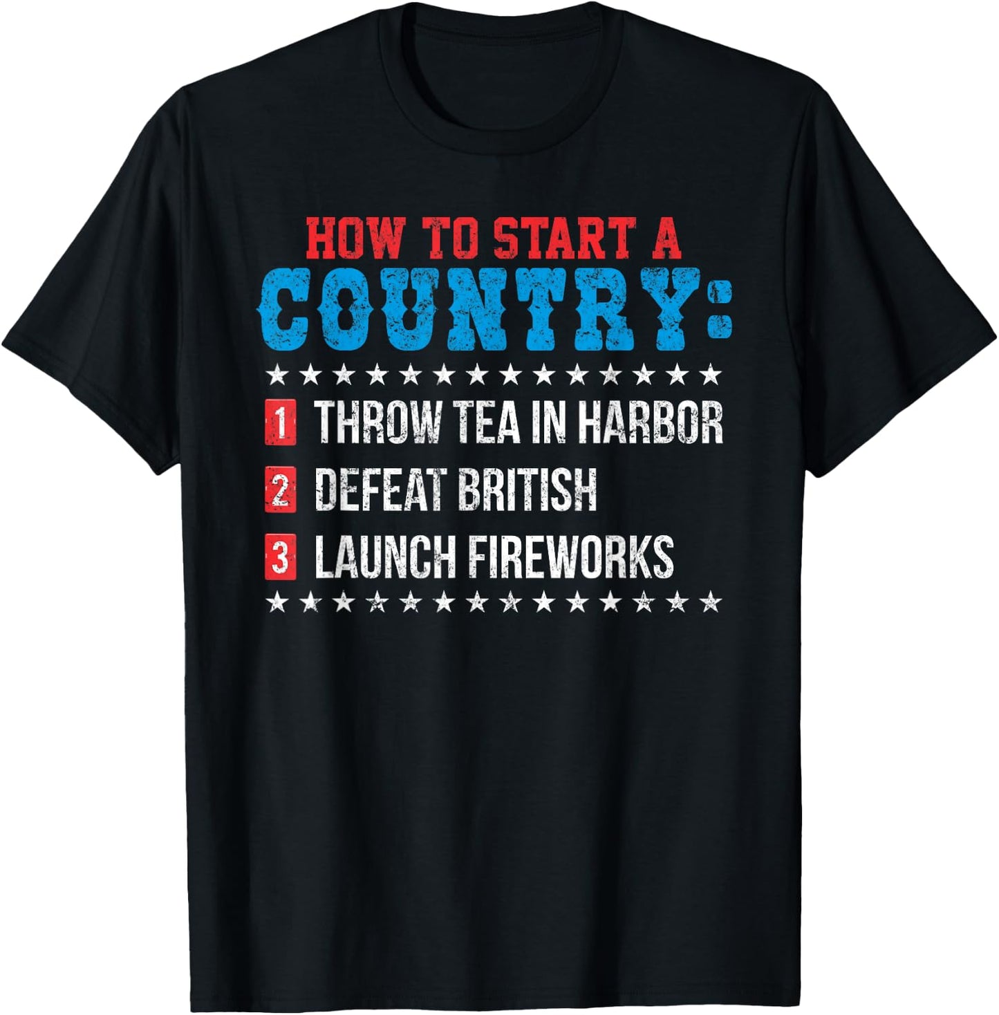 Boston 4th of July Funny Tea Party Patriotic Patriot Gift T-Shirt - T-Shirt | Black