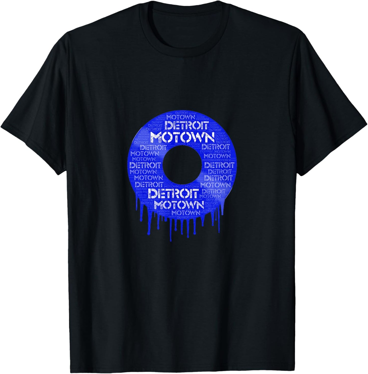 Detroit Motown record T shirt Motown record t shirt T-Shirt - T-Shirt | Black