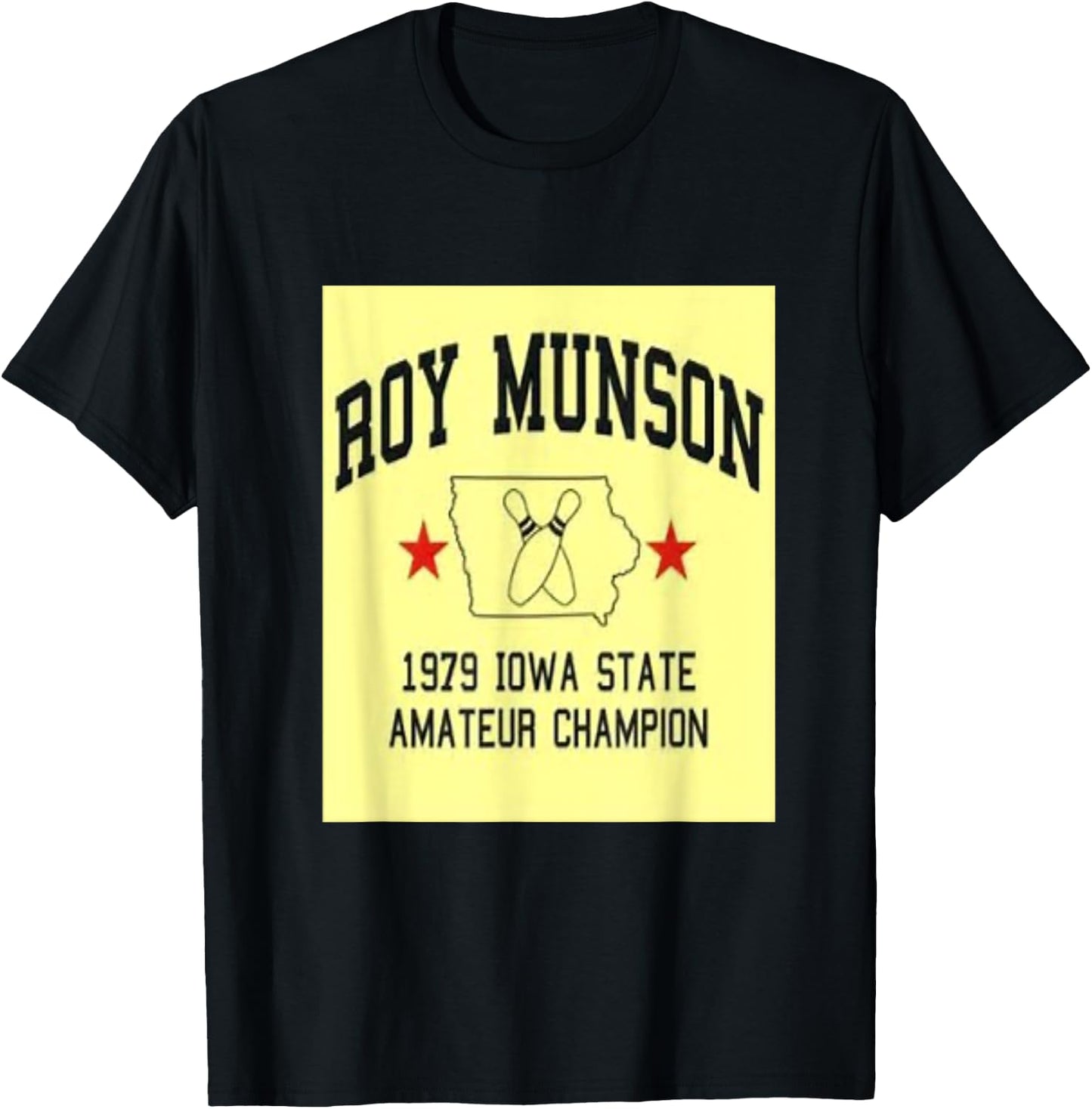 Roy Munson funny king pin bowling t shirt T-Shirt - T-Shirt | Black