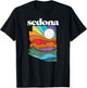 Sedona Arizona Vintage Nature Design Outdoor Graphic T-Shirt - T-Shirt | Black