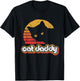 Cat Daddy Vintage Eighties Style Cat Retro Distressed T-Shirt - T-Shirt | Black