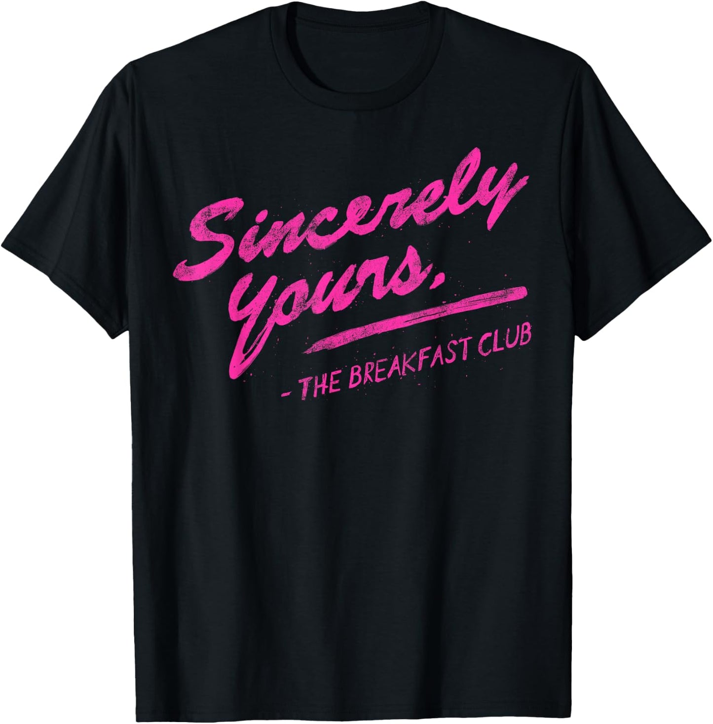 Breakfast Club Sincerely Yours Painted T-Shirt - T-Shirt | Black