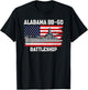USS Alabama BB-60 Battleship Veterans Day Father Dad Grandpa T-Shirt - T-Shirt | Black