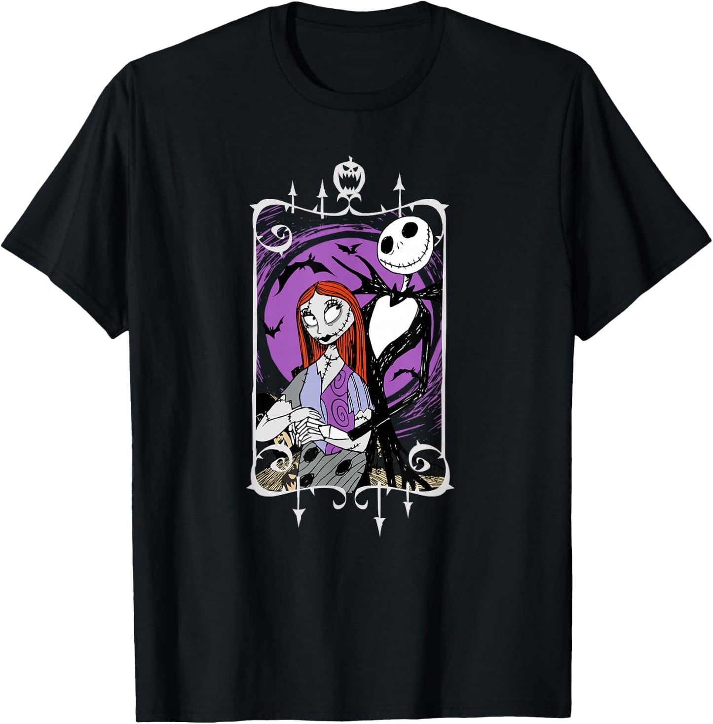 Disney - Nightmare Before Christmas Jack and Sally T-Shirt - T-Shirt | Black