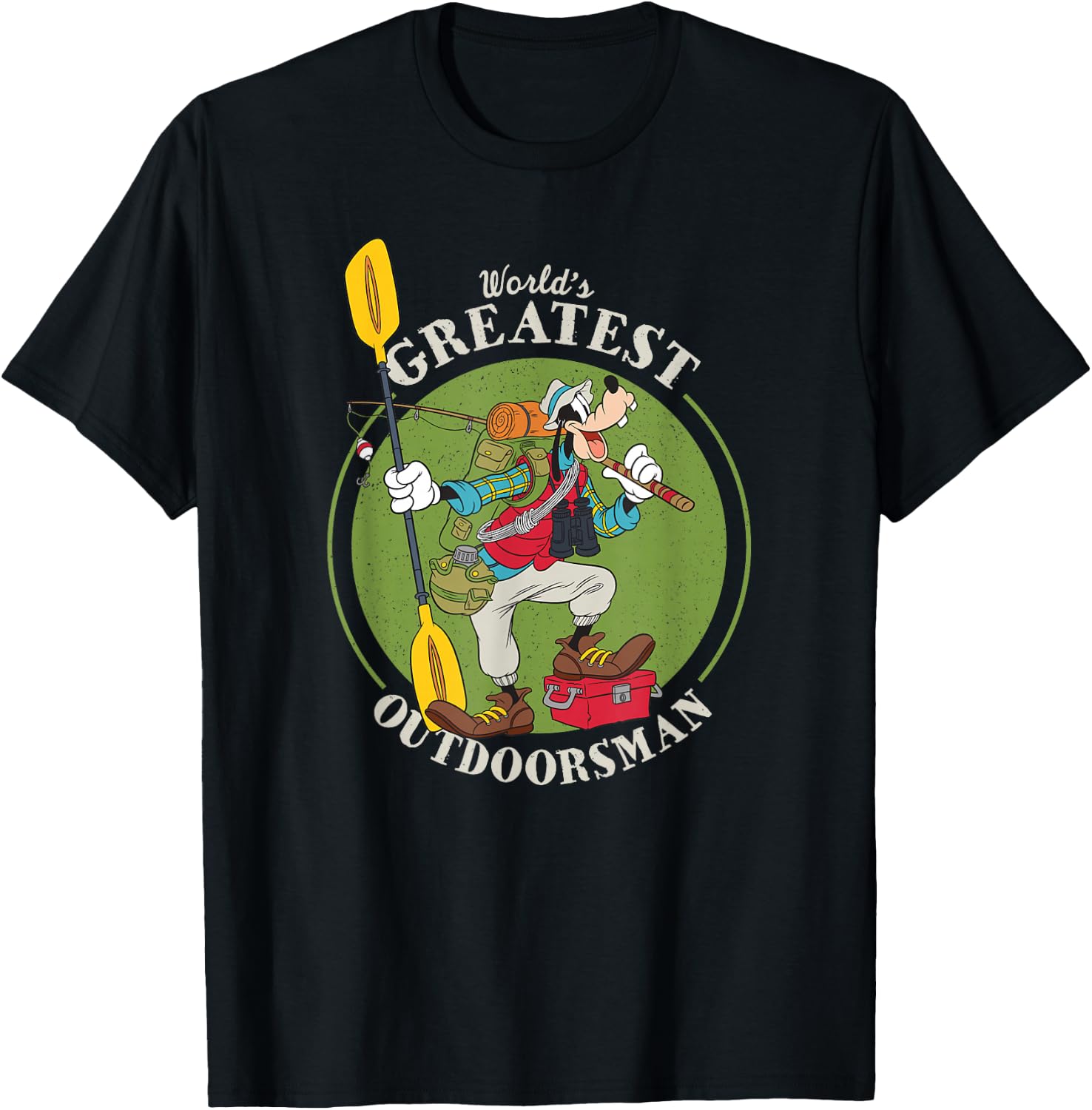 Disney Goofy Outdoorsman Father's Day T-Shirt - T-Shirt | Black